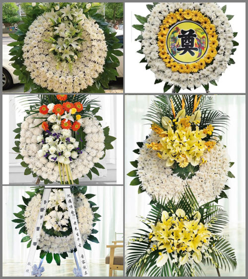 湖南永州祁阳县龚家坪镇布谷塘村花圈速递